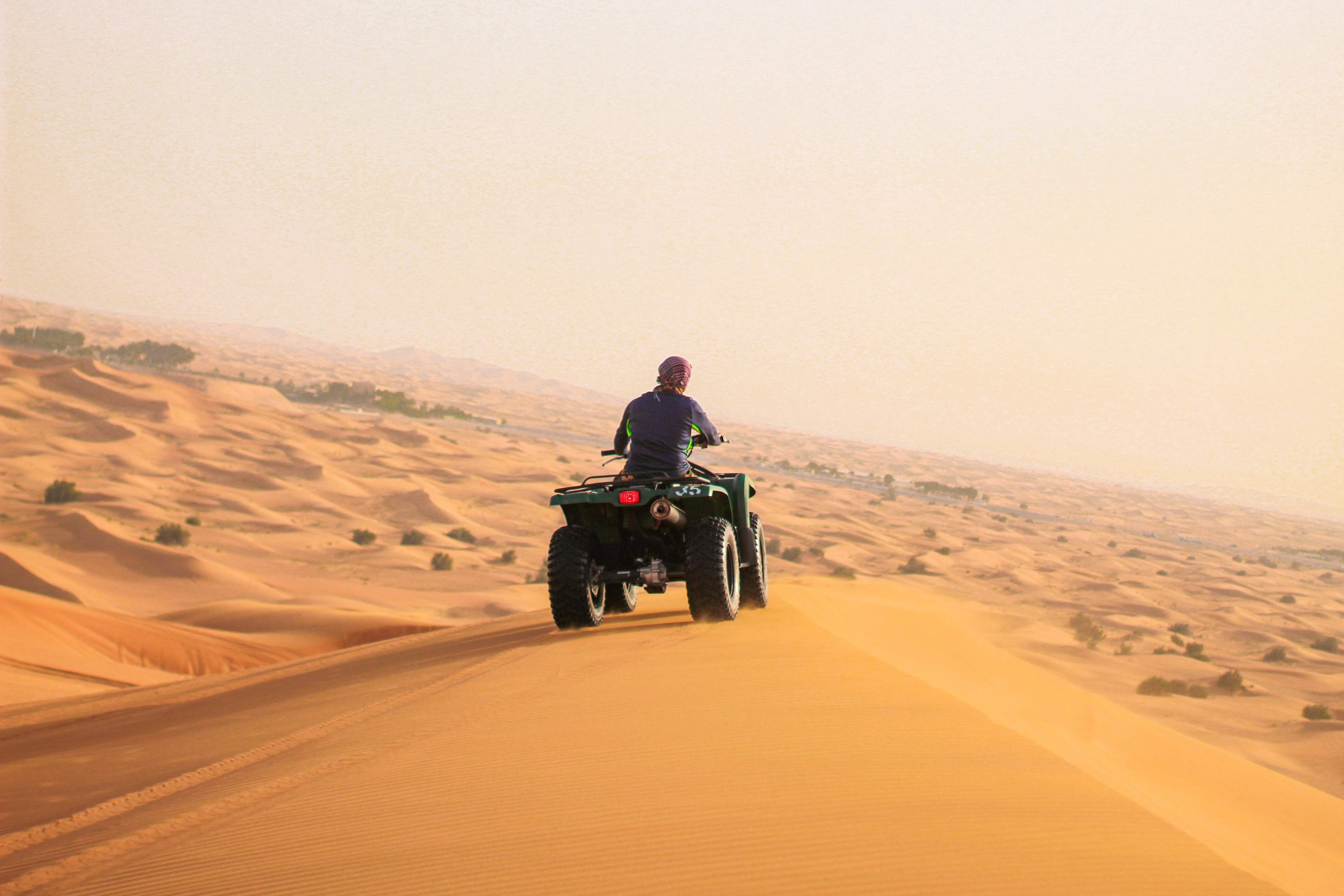 Quad biking in the desert